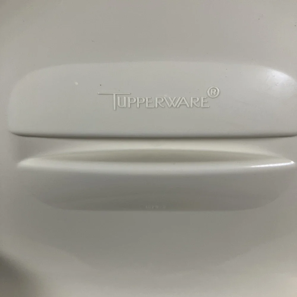 Vintage Tupperware Ivory Vegetable Microwave Steamer And Dining Tray